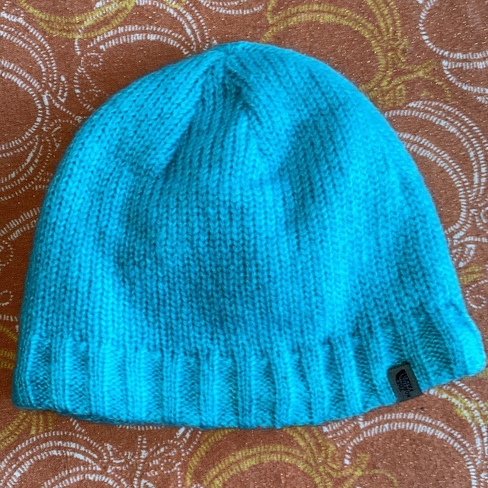 NORTH face lined girls blue hat never worn